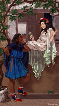 Antiope and Danielle / The Old, Old Story (Dimension 20: The Seven) Fanart