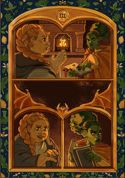 The Decalogue Fanzine Piece (Dimension 20: A Crown of Candy) Fanart