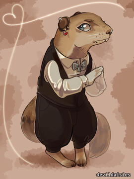 Ground Squirrel (Dimension 20: Mice and Murder) Fan Design