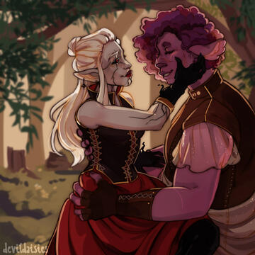 Galiana and Linunsa (Dungeons are a Girl's Best Friend) Designs by Teiani Wolf