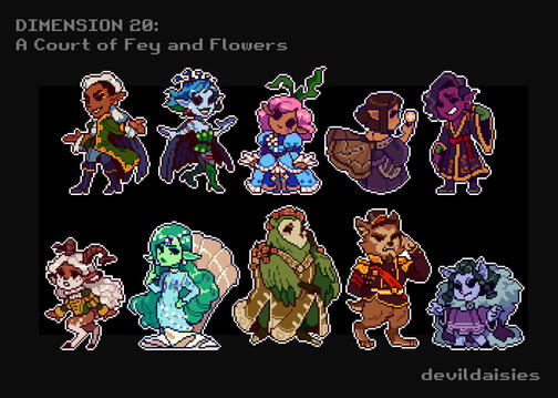 Pack of Pixies (Dimension 20: A Court of Fey and Flowers) Fanart